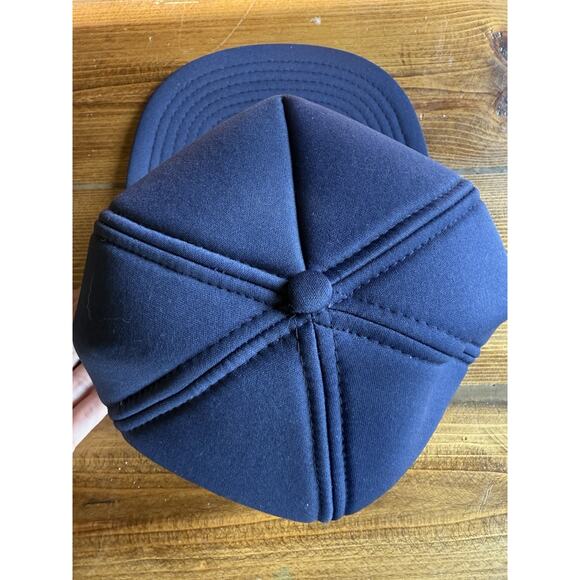 Vintage Nissin Men Hat Navy Blue Snapback Cap Classic Outdoor Trucker McJunkin - Picture 6 of 6